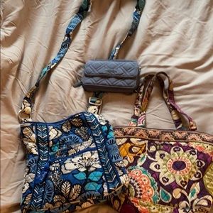 Two Vera Bradley purses and one wallet